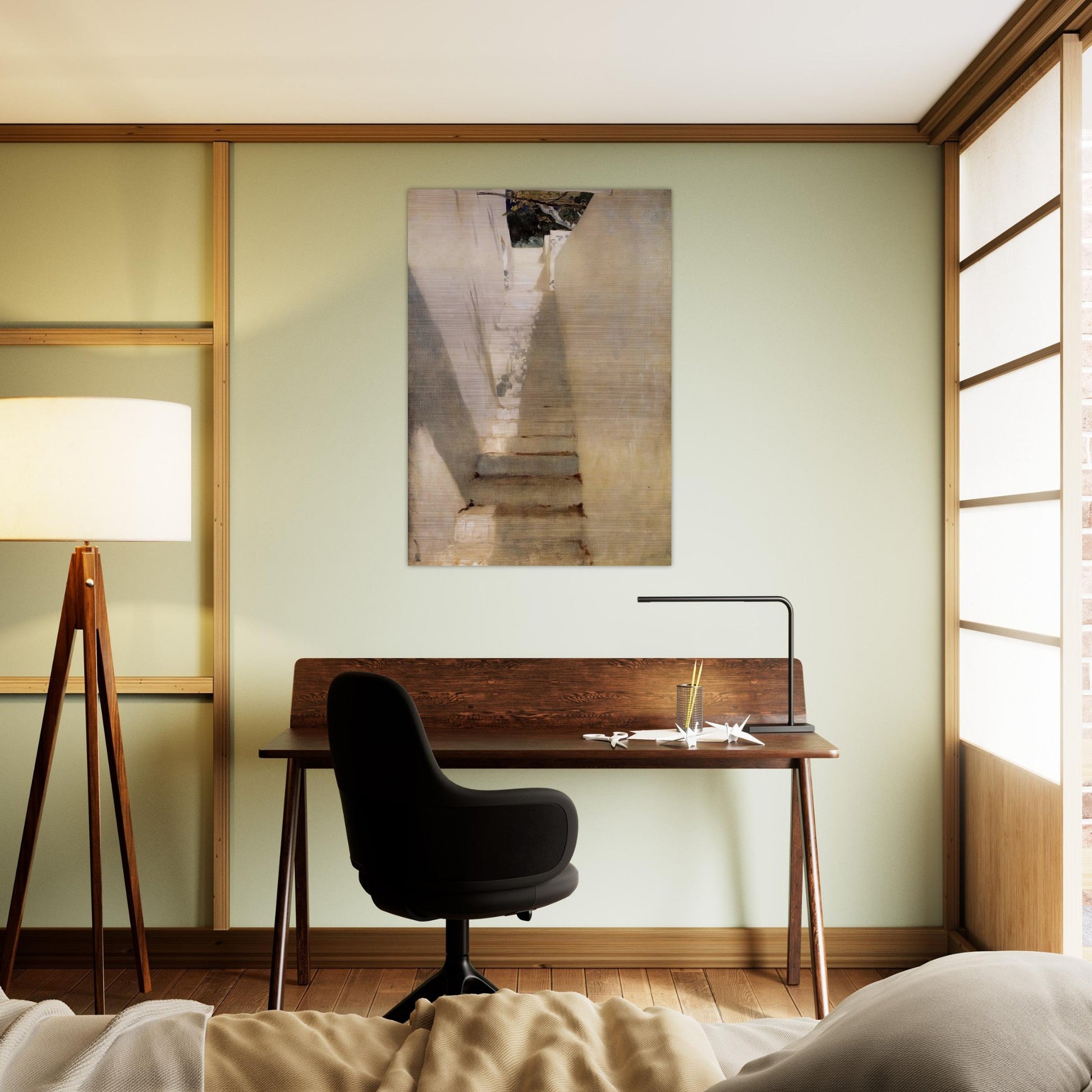 Staircase in Capri - John Singer Sargent Brushed Aluminum Print - 70x100 cm / 28x40 inches | John Singer Sargent Aluminum Print | John Singer Sargent Prints