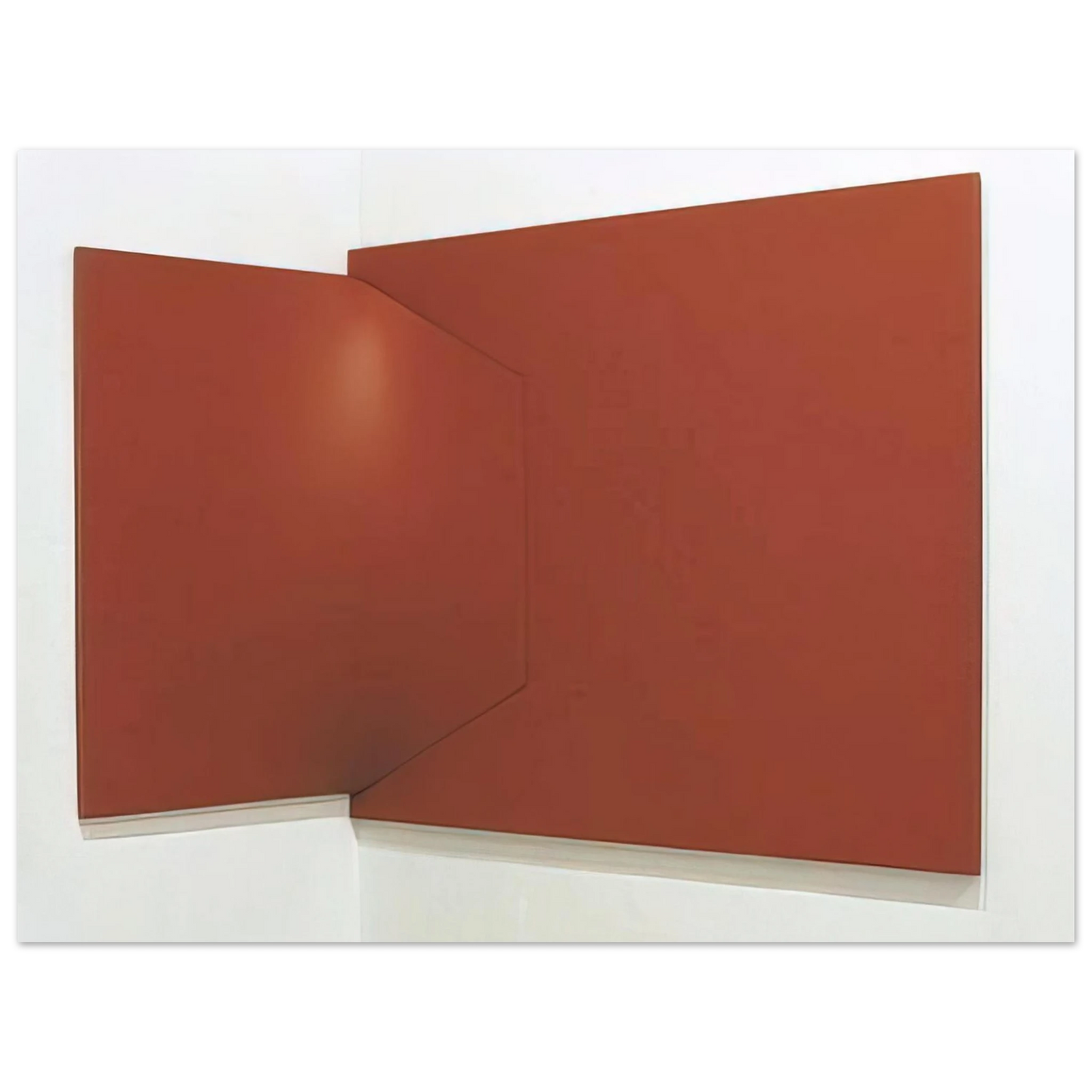 Enrico Castellani - Dittico rosso - 1966  75x100 cm / 30x40inches Fine Art Poster