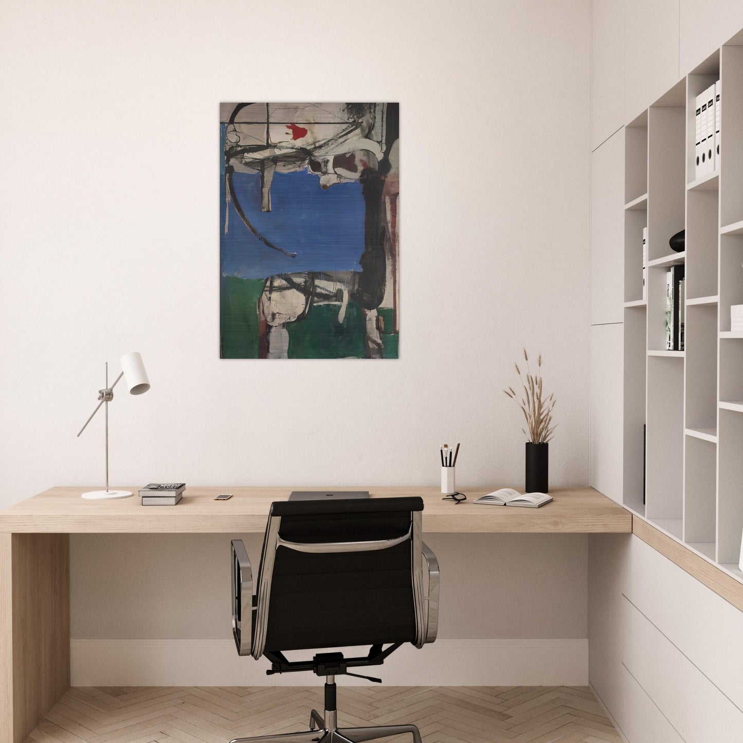 Urbana #2 The Archer - Richard Diebenkorn Brushed Aluminum Print - 70x100 cm / 28x40 inches | Richard Diebenkorn Aluminum Print | Richard Diebenkorn Prints
