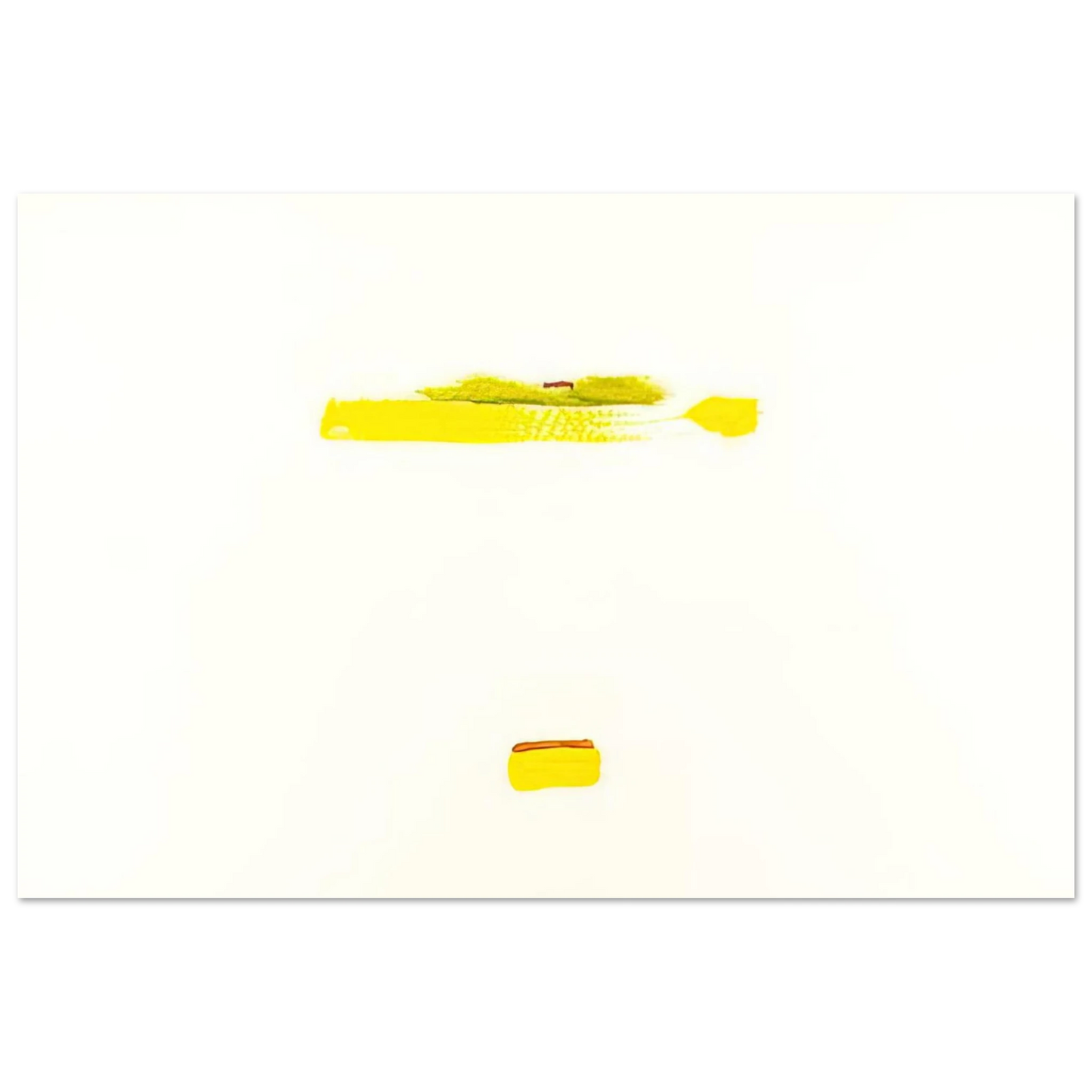 Helen Frankenthaler - New York III - 1972 Wall art - 13x18 cm / 5x7 inches - Premium Wooden Framed Poster With Fine Art Paper-canvas - White frame