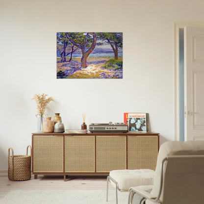IL MEDITERRANEO PRESSO LE LAVANDOU - Theo van Rysselberghe Brushed Aluminum Print - 70x100 cm / 28x40 inches | Theo van Rysselberghe Aluminum Print | Theo van Rysselberghe Prints