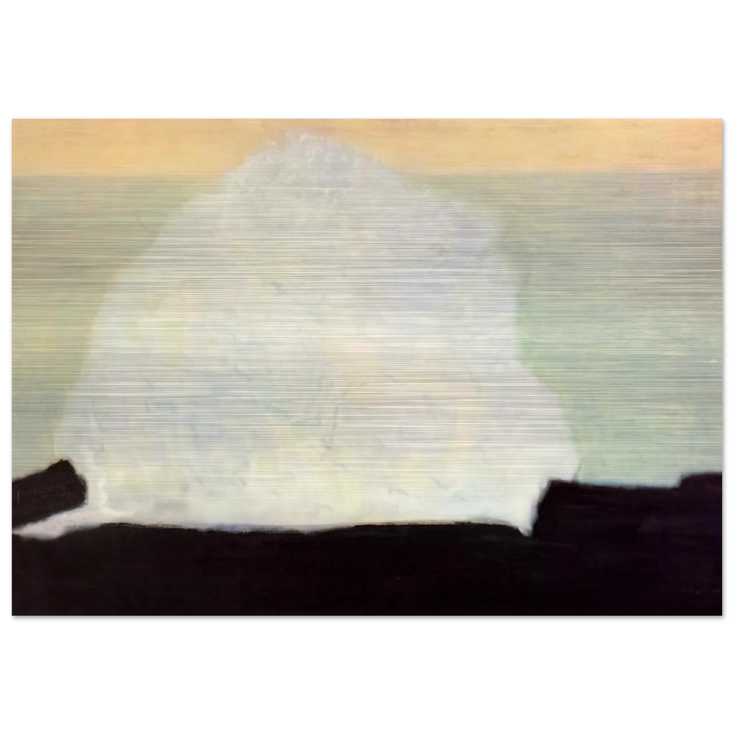 White Wave - 1954 - Milton Avery Brushed Aluminum Print - 70x100 cm / 28x40 inches | Milton Avery Aluminum Print | Milton Avery Prints