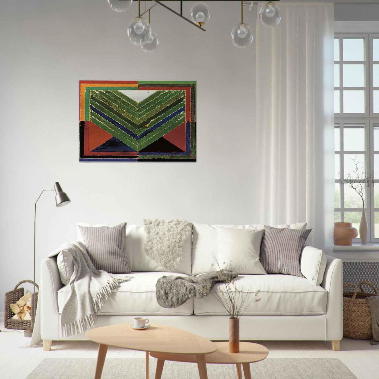 L'Arbre - Abstract Art - S. H. Raza Brushed Aluminum Print - 70x100 cm / 28x40 inches | S. H. Raza Aluminum Print | S. H. Raza Prints