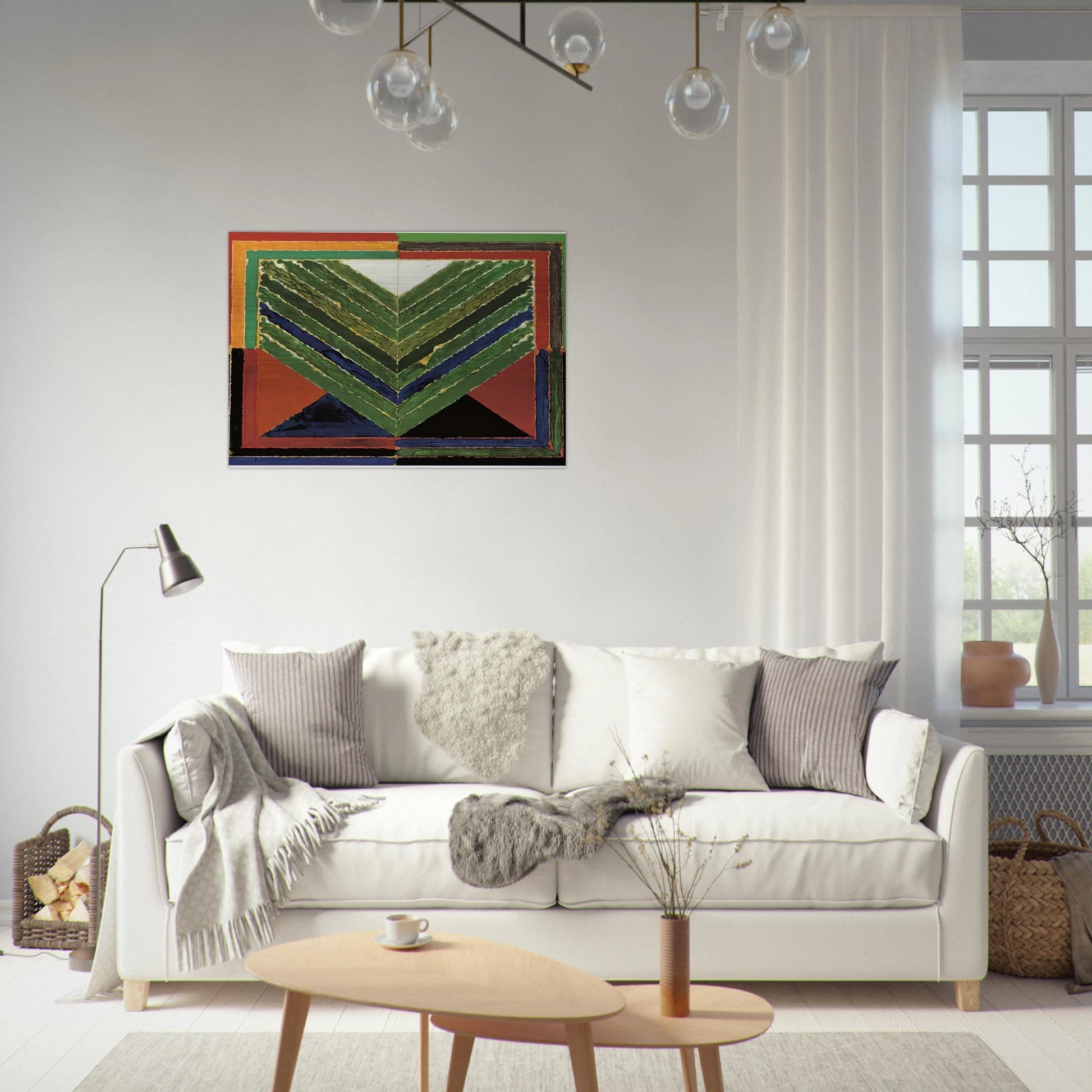 L'Arbre - Abstract Art - S. H. Raza Brushed Aluminum Print - 70x100 cm / 28x40 inches | S. H. Raza Aluminum Print | S. H. Raza Prints