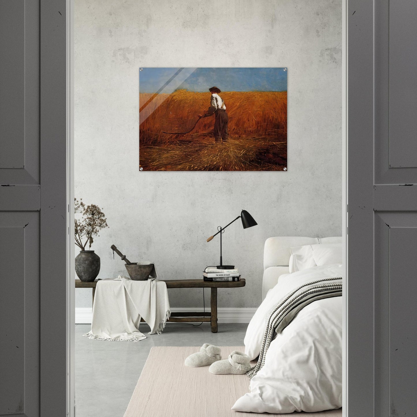 THE VETERAN IN A NEW FIELD - Winslow Homer Acrylic Print - 70x100 cm / 28x40″ inches