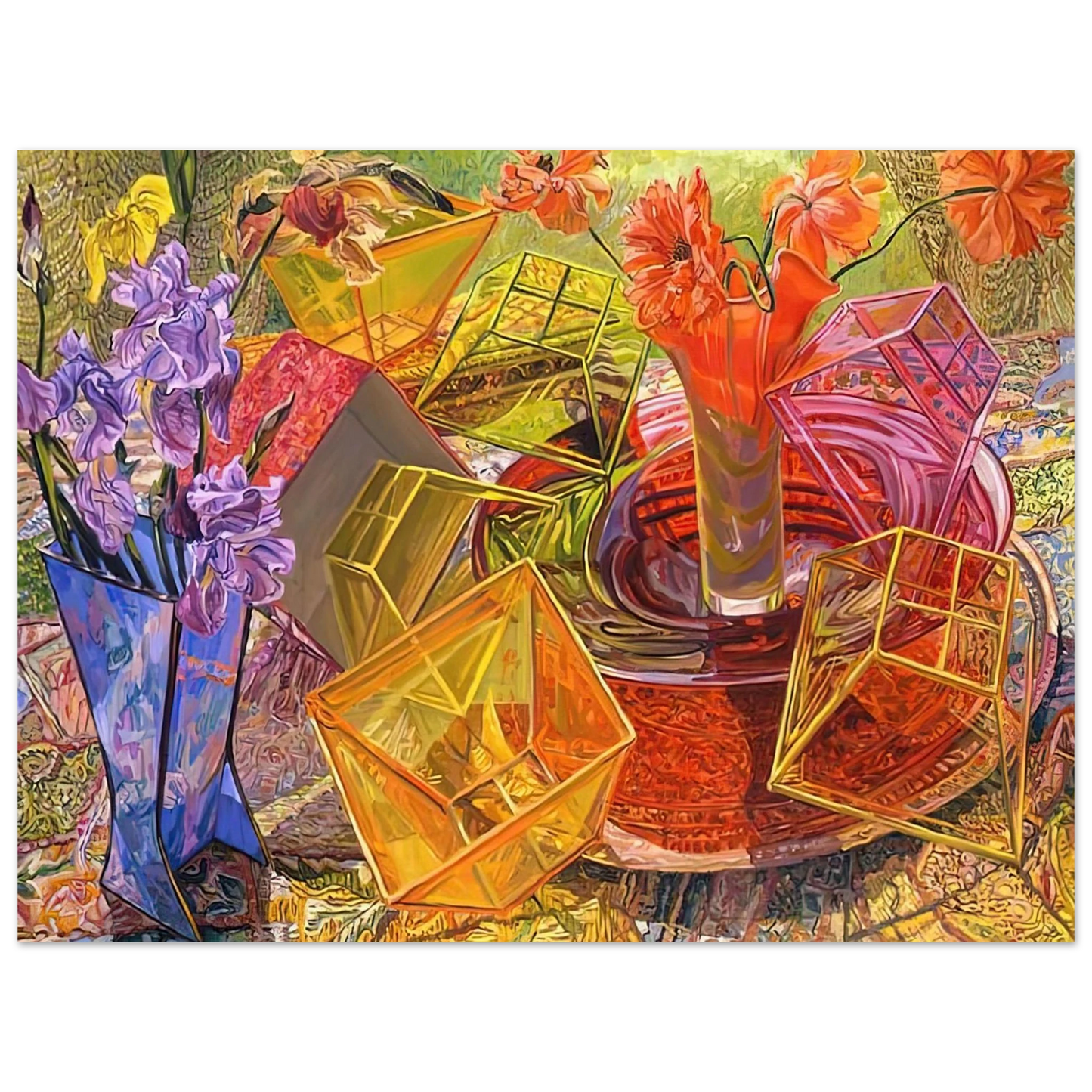 Janet Fish - PLASTIC BOXES 2007  75x100 cm / 30x40inches Fine Art Poster
