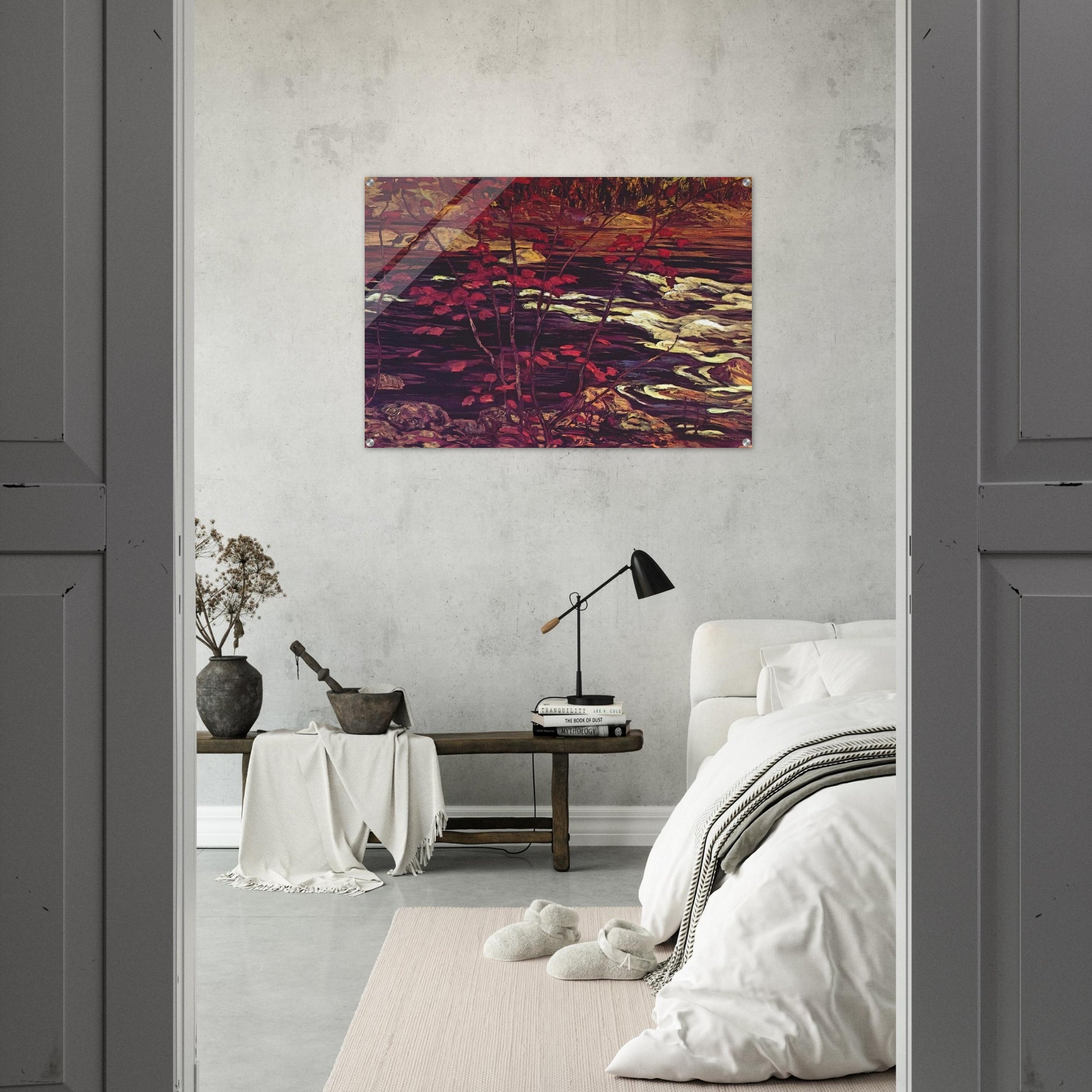 The Red Maple - 1914 - A.Y. Jackson Acrylic Print - 70x100 cm / 28x40″ inches