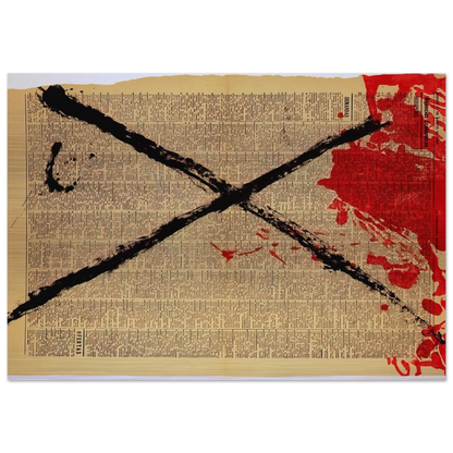 JOURNAL 1968 - Antoni Tapies Brushed Aluminum Print - 70x100 cm / 28x40 inches | Antoni Tapies Aluminum Print | Antoni Tapies Prints