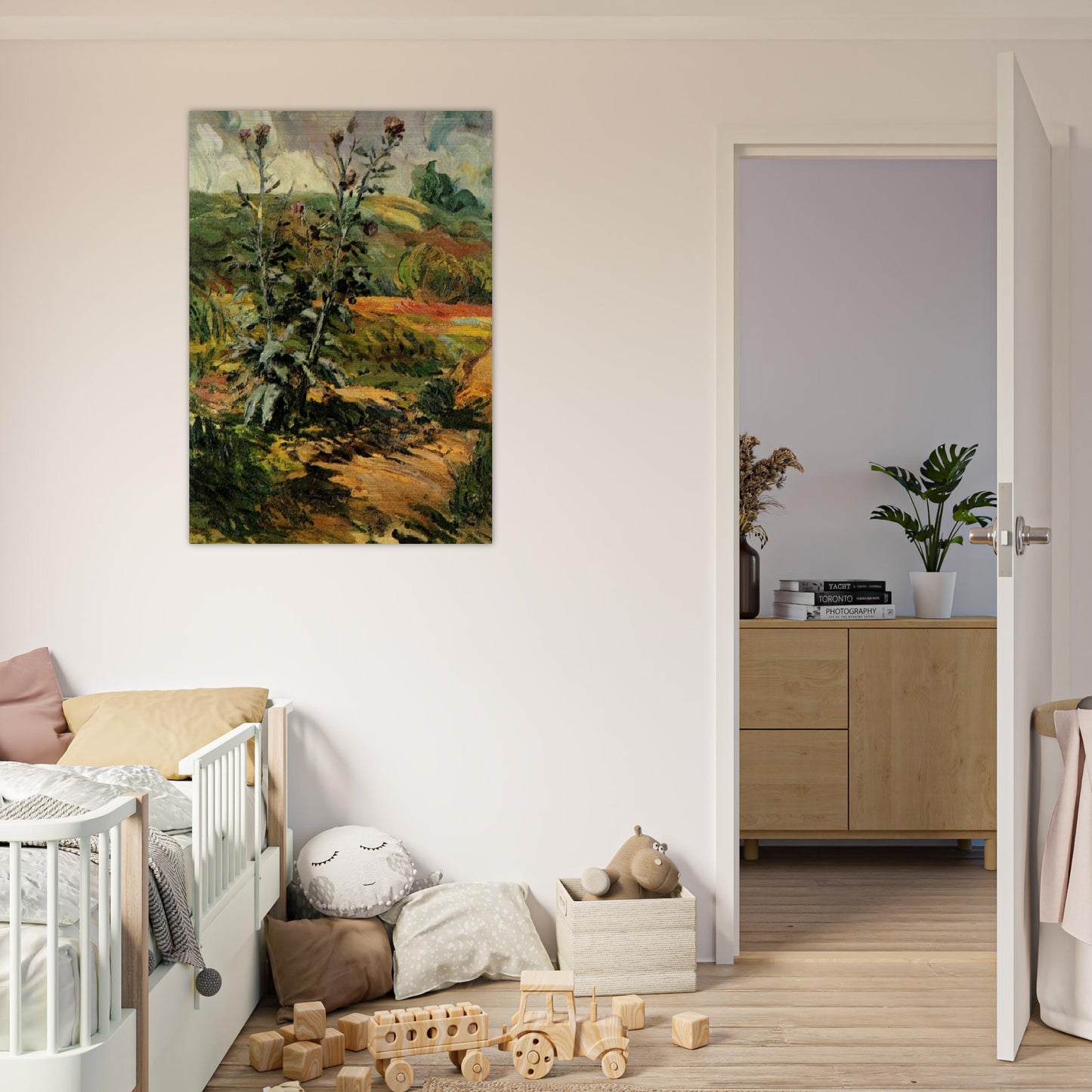 Two Thistles - Vincent van Gogh Brushed Aluminum Print - 70x100 cm / 28x40 inches | Vincent van Gogh Aluminum Print | Vincent van Gogh Prints