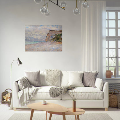 Cliffs near Dieppe - claude monet Brushed Aluminum Print - 70x100 cm / 28x40 inches | claude monet Aluminum Print | claude monet Prints