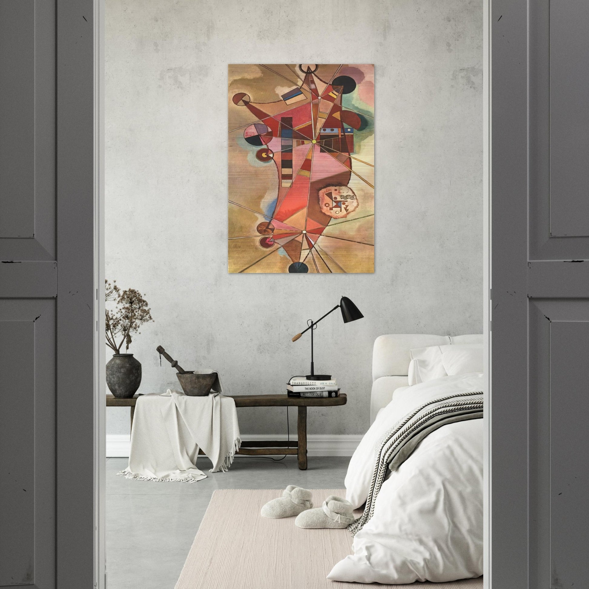 FIXED POINTS - Wassily Kandinsky Brushed Aluminum Print - 70x100 cm / 28x40 inches | Wassily Kandinsky Aluminum Print | Wassily Kandinsky Prints