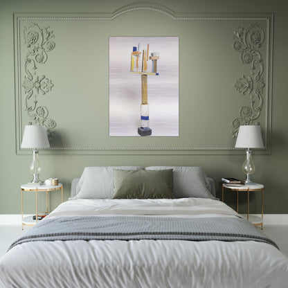 DIVERTIMENTO 1995 1 - Esteban Vicente Brushed Aluminum Print - 70x100 cm / 28x40 inches | Esteban Vicente Aluminum Print | Esteban Vicente Prints
