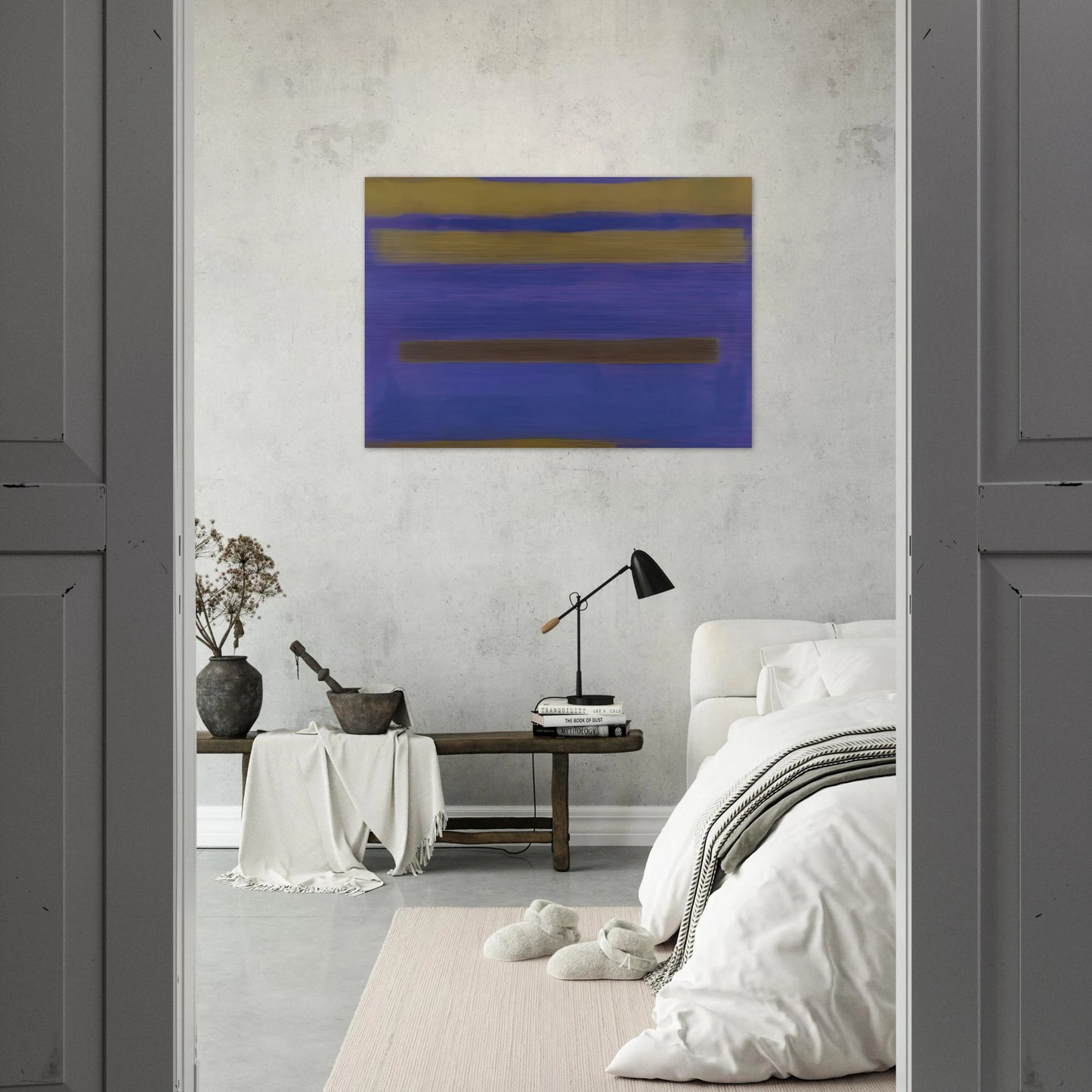 UNTITLED 1980 1 - Esteban Vicente Brushed Aluminum Print - 70x100 cm / 28x40 inches | Esteban Vicente Aluminum Print | Esteban Vicente Prints
