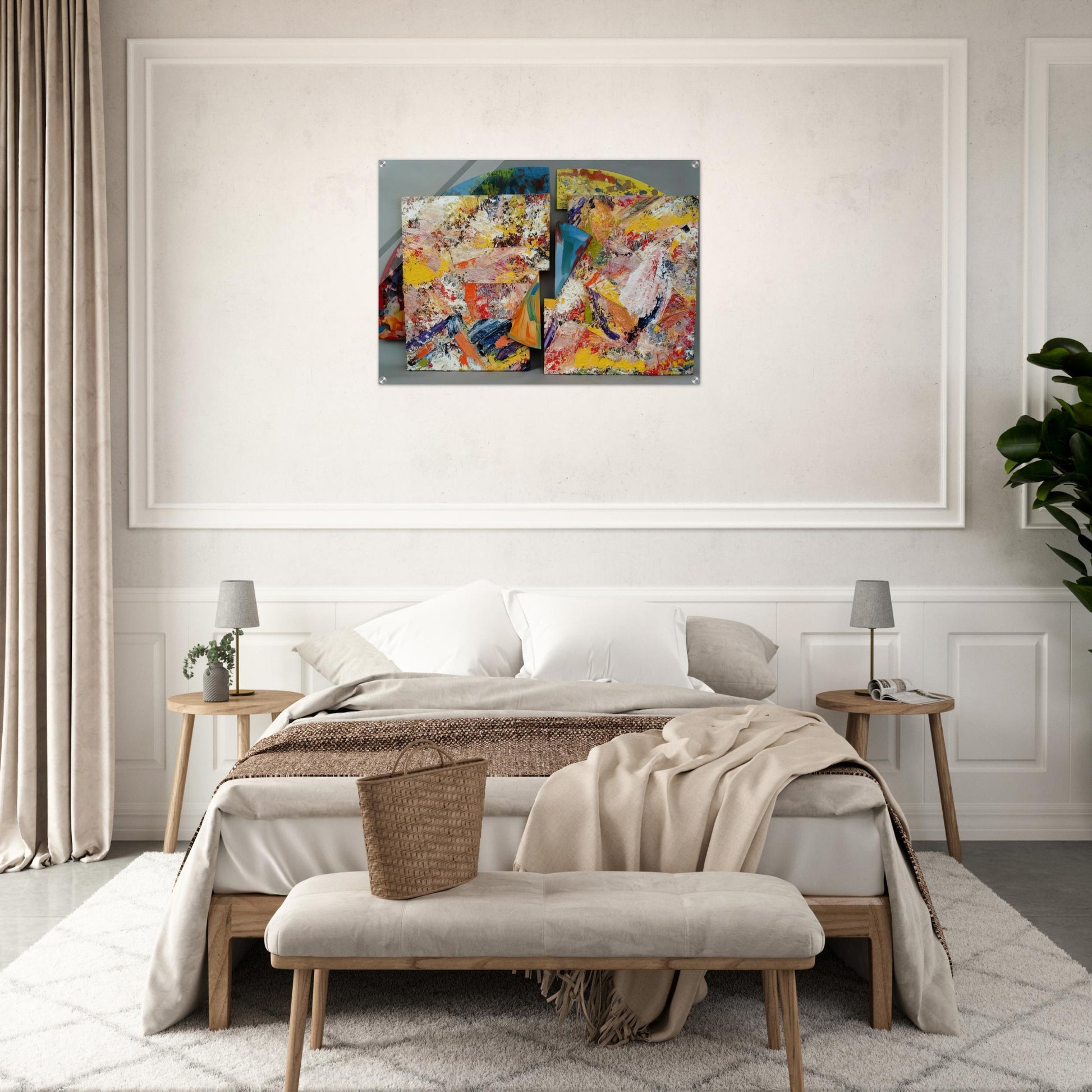 Pearlie - Sam Gilliam Acrylic Print - 70x100 cm / 28x40″ inches | Sam Gilliam Wall Art | Sam Gilliam Prints