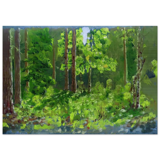 Forest - Arkhyp Kuindzhi Brushed Aluminum Print - 70x100 cm / 28x40 inches | Arkhyp Kuindzhi Aluminum Print | Arkhyp Kuindzhi Prints