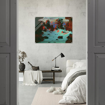 Sunset Effect - Arkhyp Kuindzhi Acrylic Print - 70x100 cm / 28x40″ inches | Arkhyp Kuindzhi Wall Art | Arkhyp Kuindzhi Prints