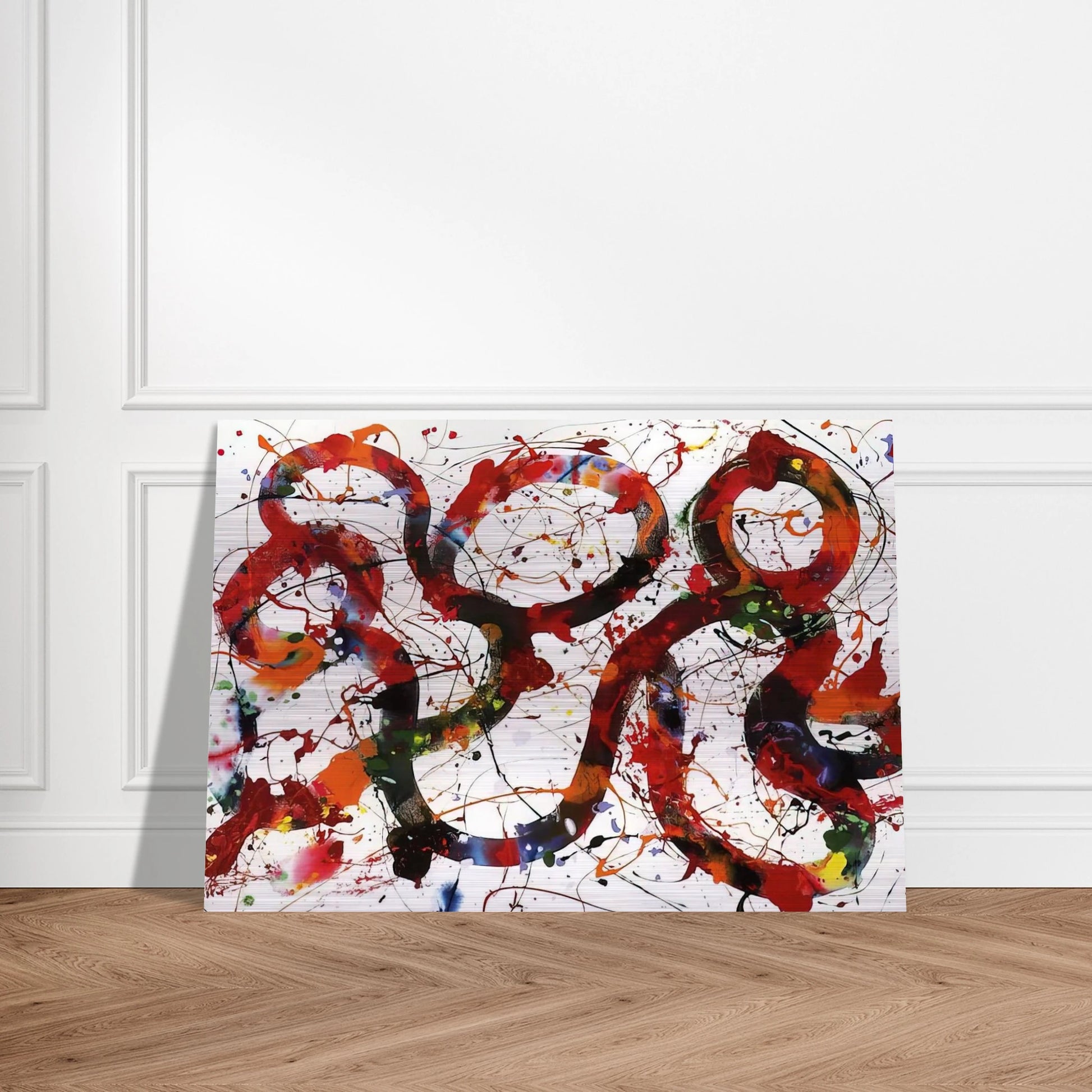 Untitled  SFP88-12  - Sam Francis Brushed Aluminum Print - 70x100 cm / 28x40 inches | Sam Francis Aluminum Print | Sam Francis Prints