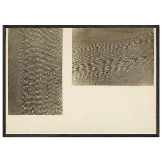 BRACKISH WATER BIARRITZ VIII 1929 - Josef Albers 70x100 cm / 28x40 inches Framed Art Print – Black Wooden Frame