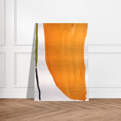 Orange Downpour - 1970 - Helen Frankenthaler Brushed Aluminum Print - 70x100 cm / 28x40 inches | Helen Frankenthaler Aluminum Print | Helen Frankenthaler Prints