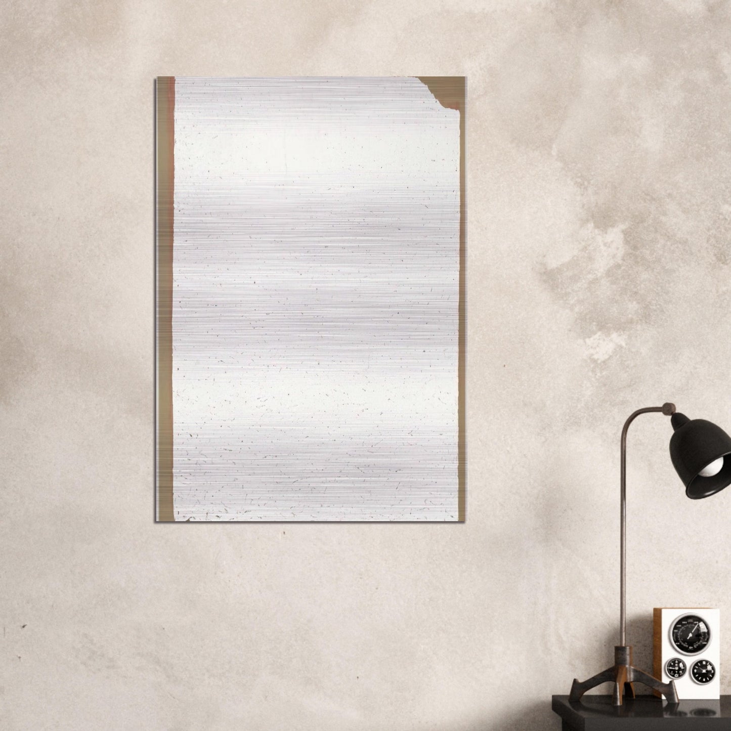 Convention - Robert Ryman Brushed Aluminum Print - 70x100 cm / 28x40 inches | Robert Ryman Aluminum Print | Robert Ryman Prints