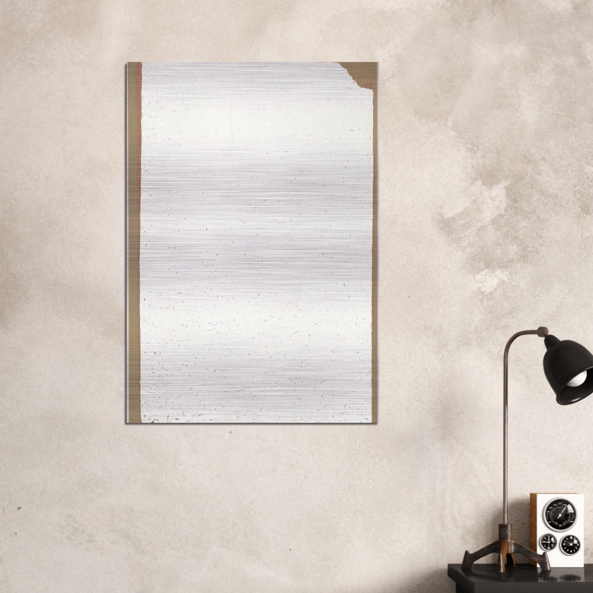 Convention - Robert Ryman Brushed Aluminum Print - 70x100 cm / 28x40 inches | Robert Ryman Aluminum Print | Robert Ryman Prints