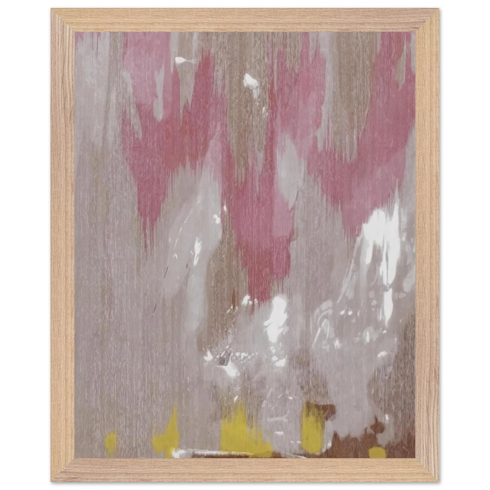 Helen Frankenthaler - Tales of Genji IV - 1998 Wall art - 27x35 cm / 11x14 inches - Premium Wooden Framed Poster With Fine Art Paper-canvas - Wood frame