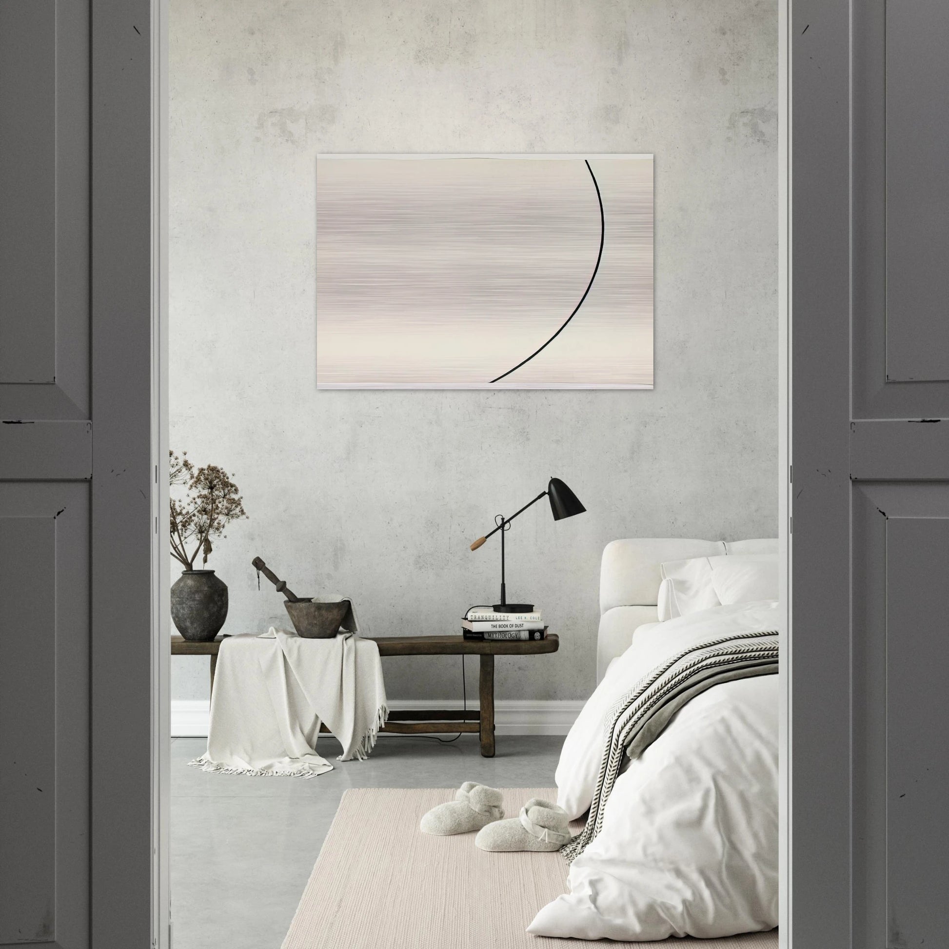 Curve - Ellsworth Kelly Brushed Aluminum Print - 70x100 cm / 28x40 inches | Ellsworth Kelly Aluminum Print | Ellsworth Kelly Prints