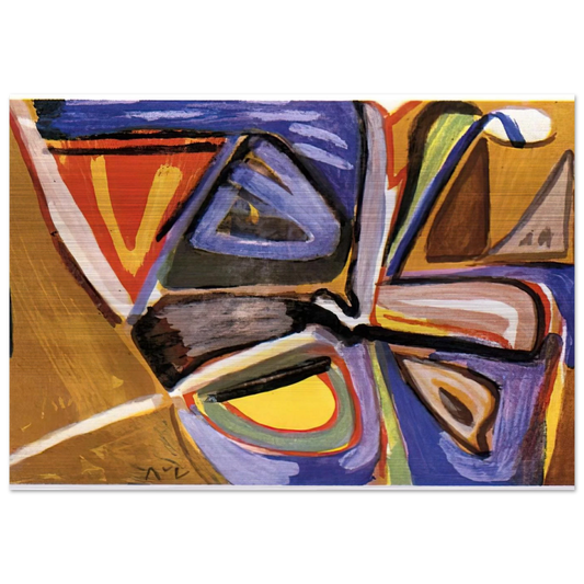 Le bonheur de Matisse - 1981 - Bram van Velde Brushed Aluminum Print - 70x100 cm / 28x40 inches | Bram van Velde Aluminum Print | Bram van Velde Prints