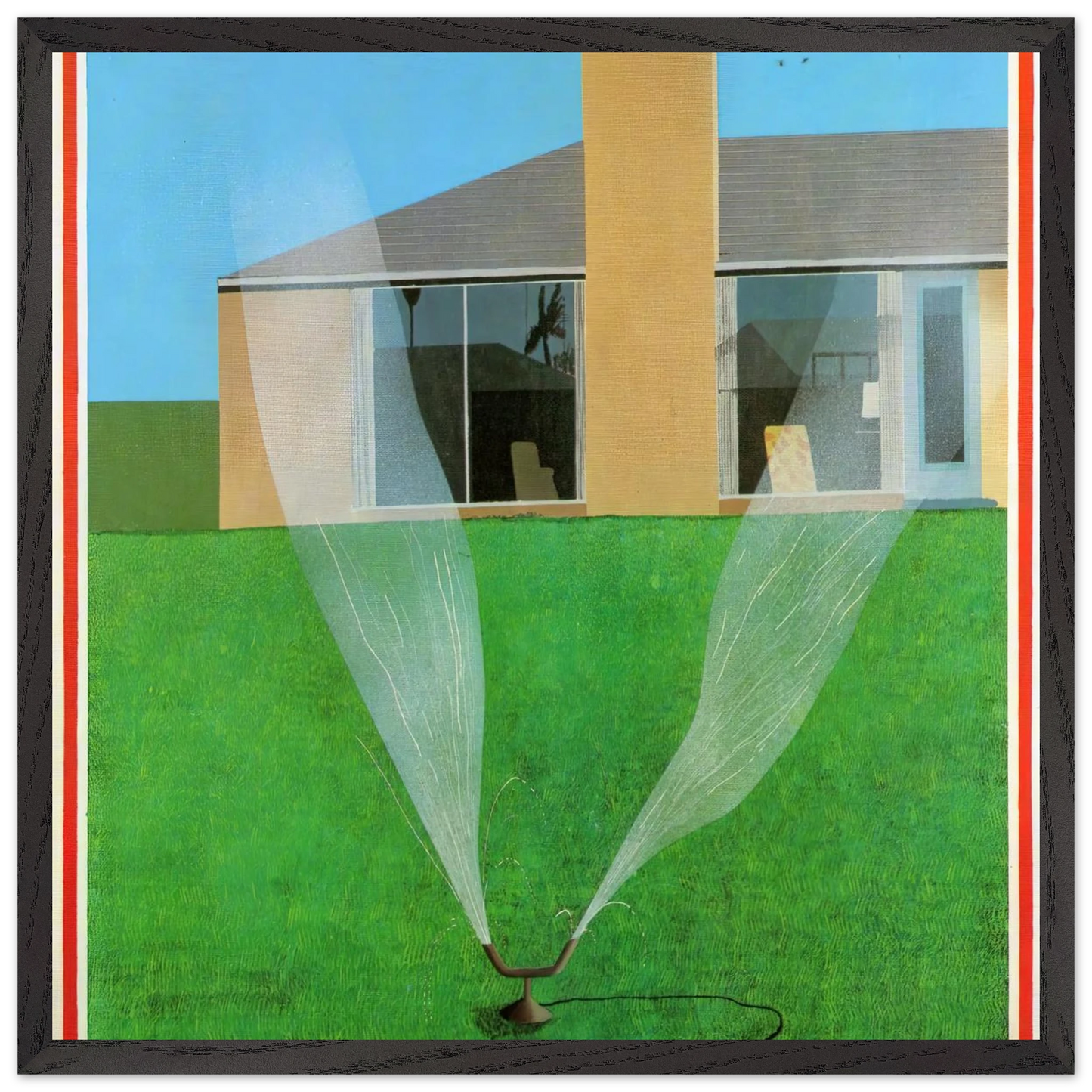 David Hockney - David Hockney Wall art - 27x35 cm / 11x14 inches - Premium Wooden Framed Poster With Fine Art Paper-canvas - Wood frame