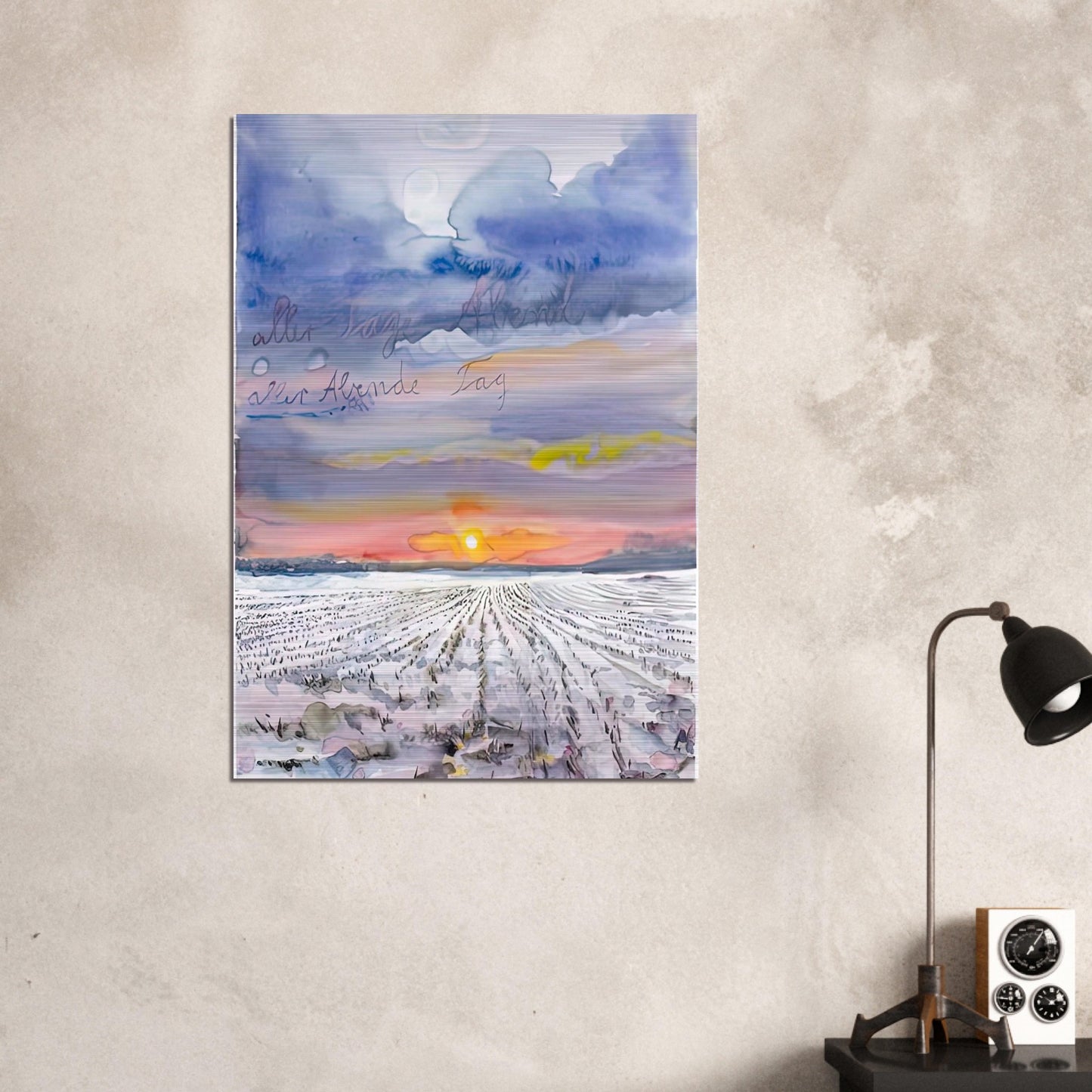 THE EVENING OF ALL DAYS THE DAY OF ALL EVENINGS 2014 0 - Anselm Kiefer Brushed Aluminum Print - 70x100 cm / 28x40 inches | Anselm Kiefer Aluminum Print | Anselm Kiefer Prints