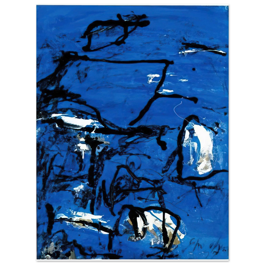 Emil Schumacher - Cuma - Tachisme  75x100 cm / 30x40inches Fine Art Poster