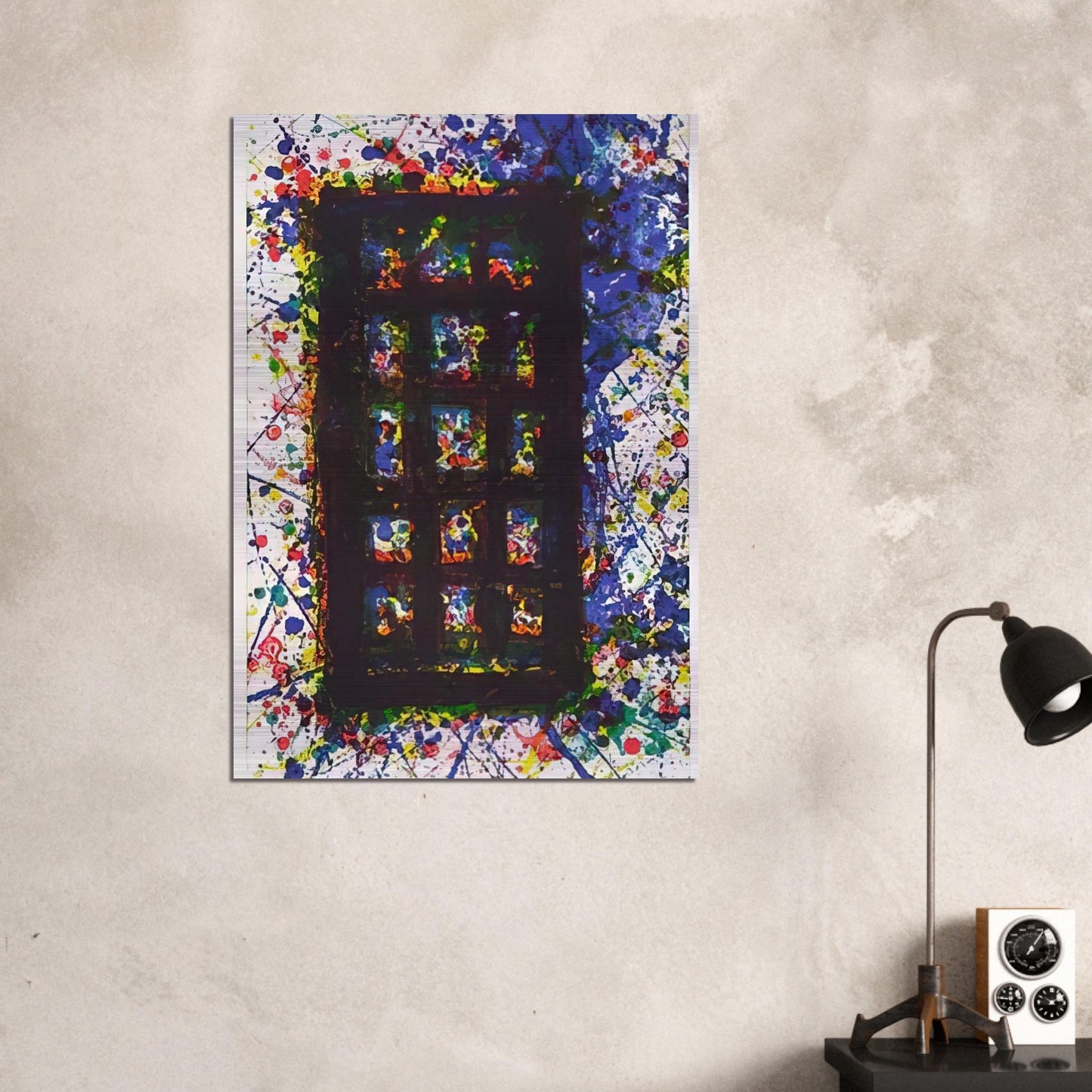 Concert Hall Set II - Sam Francis Brushed Aluminum Print - 70x100 cm / 28x40 inches | Sam Francis Aluminum Print | Sam Francis Prints