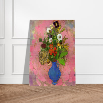 FLOWERS 1905 - Odilon Redon Brushed Aluminum Print - 70x100 cm / 28x40 inches | Odilon Redon Aluminum Print | Odilon Redon Prints