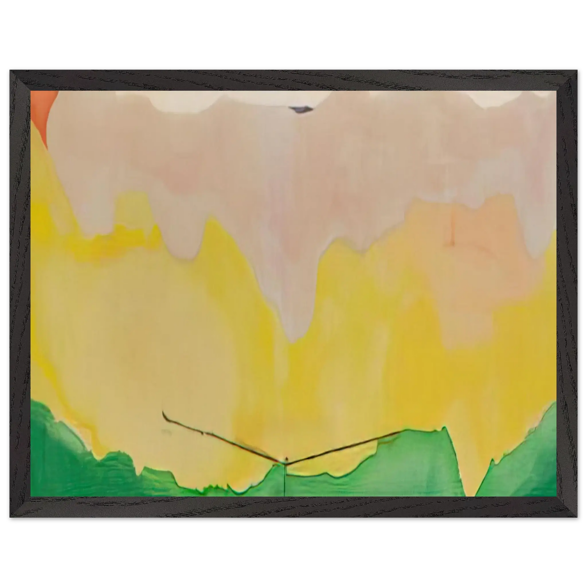 Helen Frankenthaler - Boulevard - 1973 Wall art - 60x80 cm / 24x32 Inches - Premium Wooden Framed Poster With Fine Art Paper - Black frame