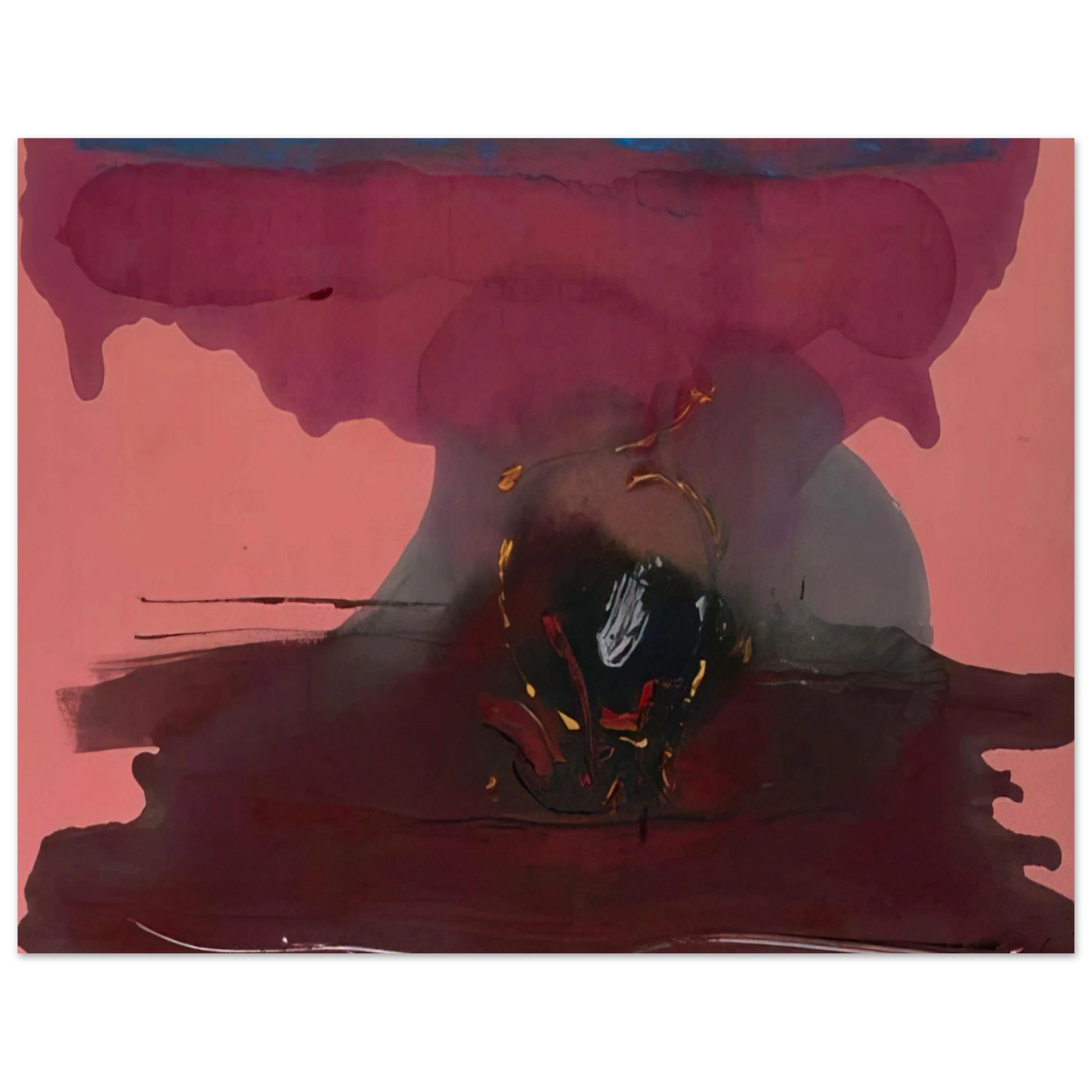 Helen Frankenthaler - Harbinger - 1986 Wall art - 28x43  cm / XL (11x17 inches) - Fine Art Poster-canvas - -