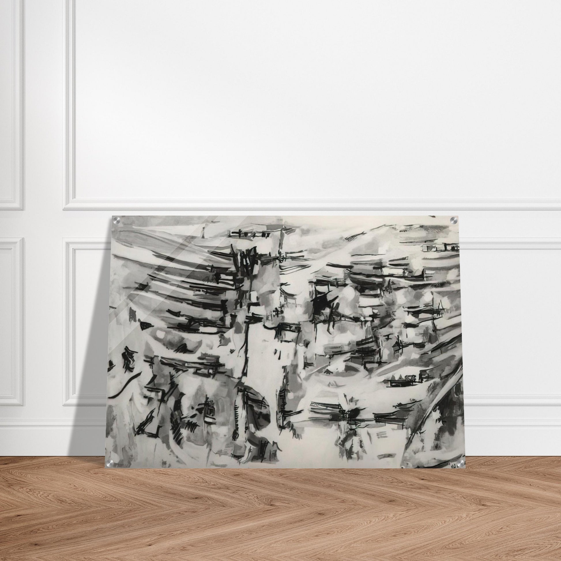 Composition - 1955 - Maria Helena Vieira da Silva Acrylic Print - 70x100 cm / 28x40″ inches