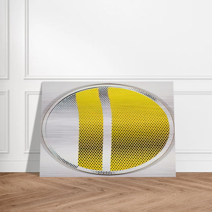 MIRROR 4 1970 3 - Roy Lichtenstein Brushed Aluminum Print - 70x100 cm / 28x40 inches | Roy Lichtenstein Aluminum Print | Roy Lichtenstein Prints