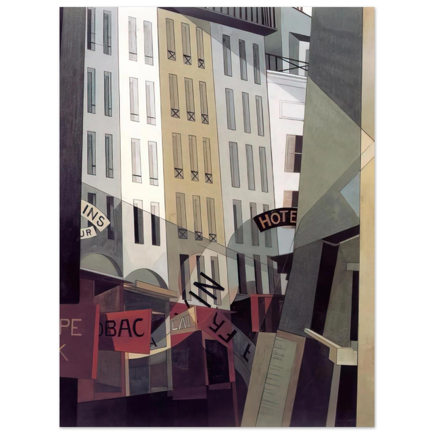Charles Demuth - Rue du Singe Qui PÃªche - 1921  75x100 cm / 30x40inches Fine Art Poster