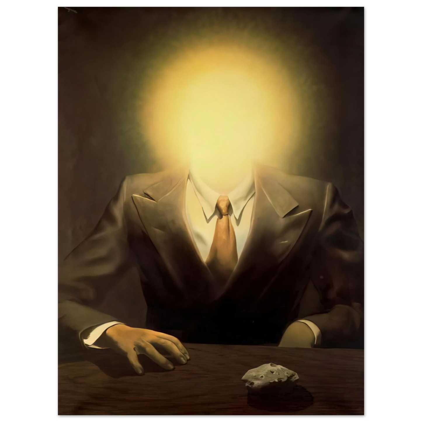 Rene Magritte - THE PLEASURE PRINCIPLE PORTRAIT OF EDWARD JAMES 1937  75x100 cm / 30x40inches Fine Art Poster