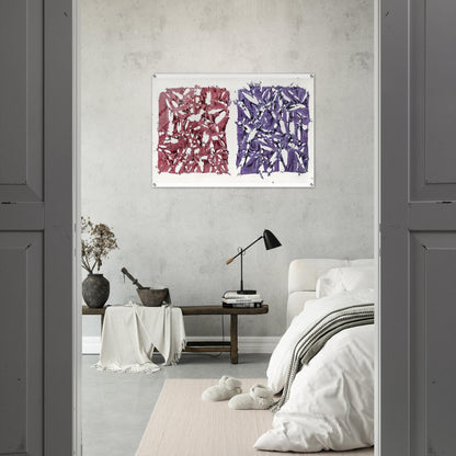 Tabula - 1981 - Simon Hantai Acrylic Print - 70x100 cm / 28x40″ inches