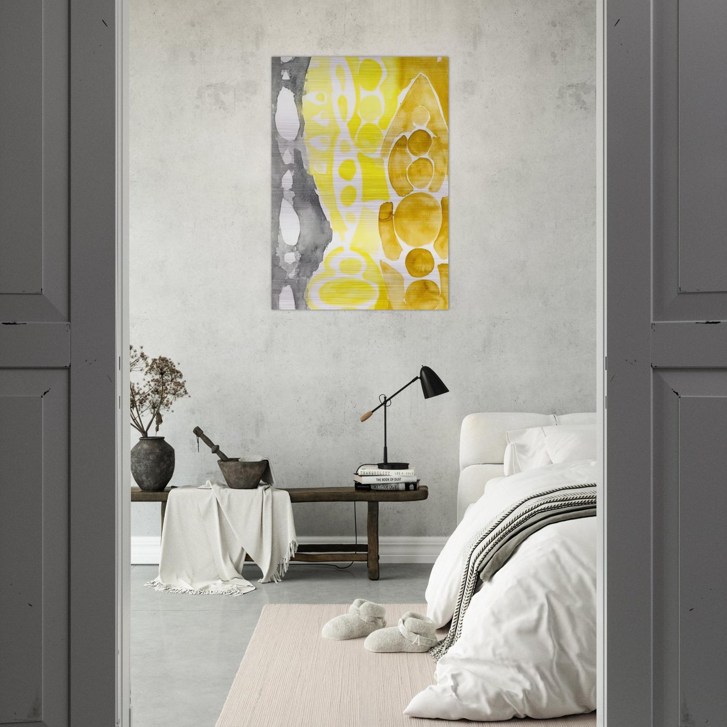 Siebdruck 1966 - 1 NOR - 1966 - Ernst Wilhelm Nay Brushed Aluminum Print - 70x100 cm / 28x40 inches | Ernst Wilhelm Nay Aluminum Print | Ernst Wilhelm Nay Prints