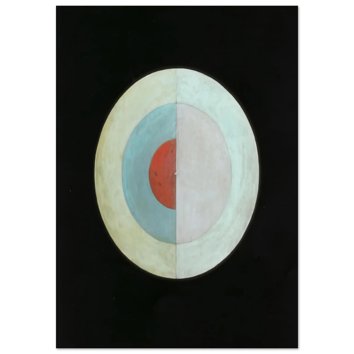 Hilma af Klint - THE SWAN NO 16 1915 Wall art - A3 (29.7 x 42  cm) - Premium Wooden Framed Poster With Fine Art Paper - White frame