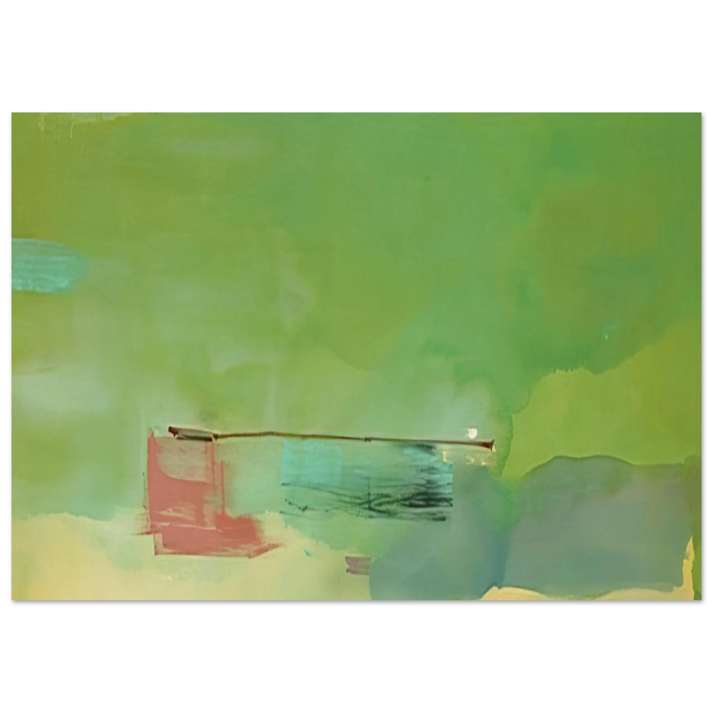 Helen Frankenthaler - Springscape - 1975 Wall art - 70x100 cm / 28x40 inches - Fine Art Poster - -
