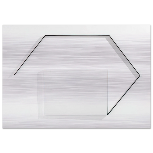 Steel-Life N°43 - Minimalism - Francois Morellet Brushed Aluminum Print - 70x100 cm / 28x40 inches | Francois Morellet Aluminum Print | Francois Morellet Prints