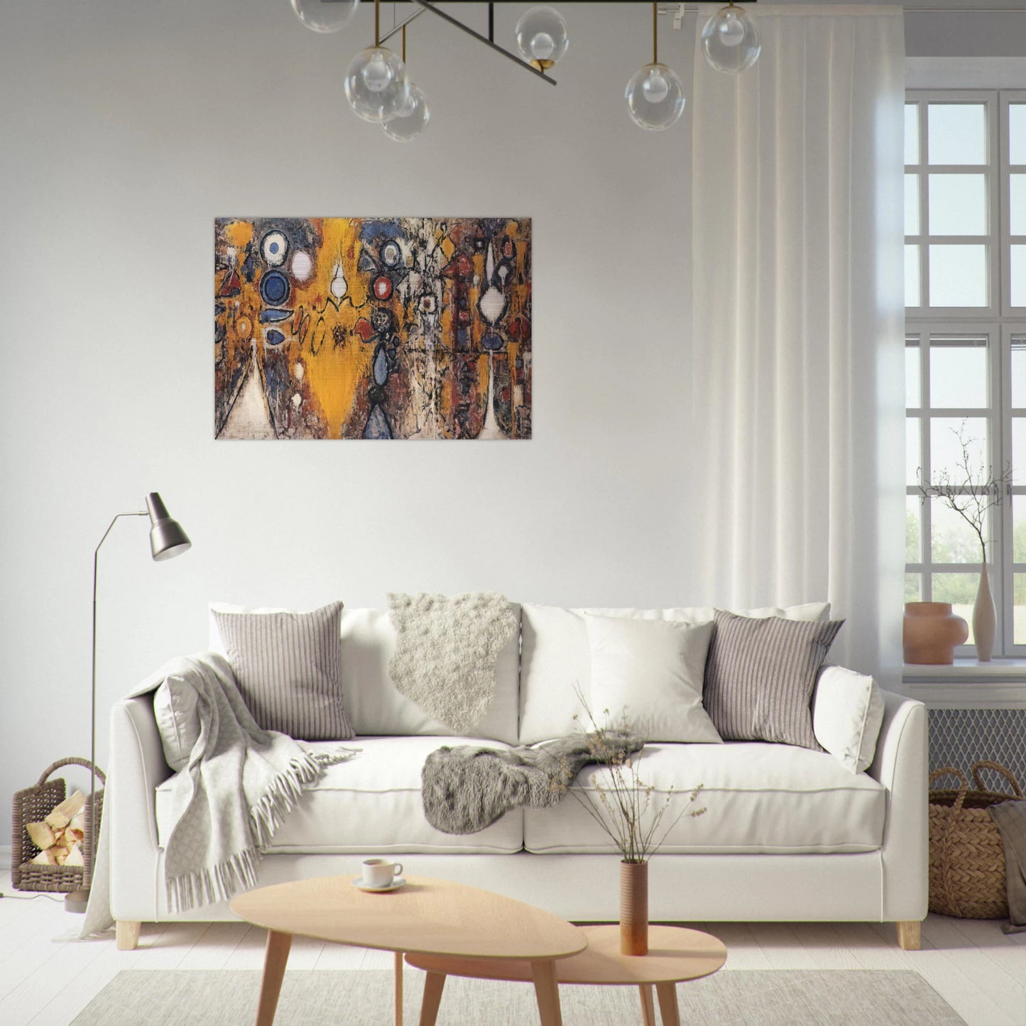 Number 1 - 1951 - Richard Pousette-Dart Brushed Aluminum Print - 70x100 cm / 28x40 inches | Richard Pousette-Dart Aluminum Print | Richard Pousette-Dart Prints