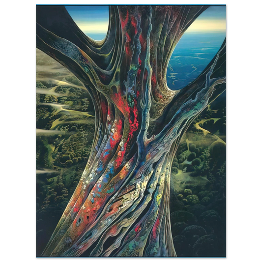 Eyvind Earle - The Great Jewel Tree  75x100 cm / 30x40inches Fine Art Poster