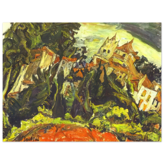 Chaim Soutine - HOUSES AT CERET  75x100 cm / 30x40inches Fine Art Poster