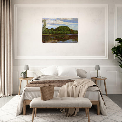 Geinrust Farm with Isolated Tree - Piet Mondrian Acrylic Print - 70x100 cm / 28x40″ inches