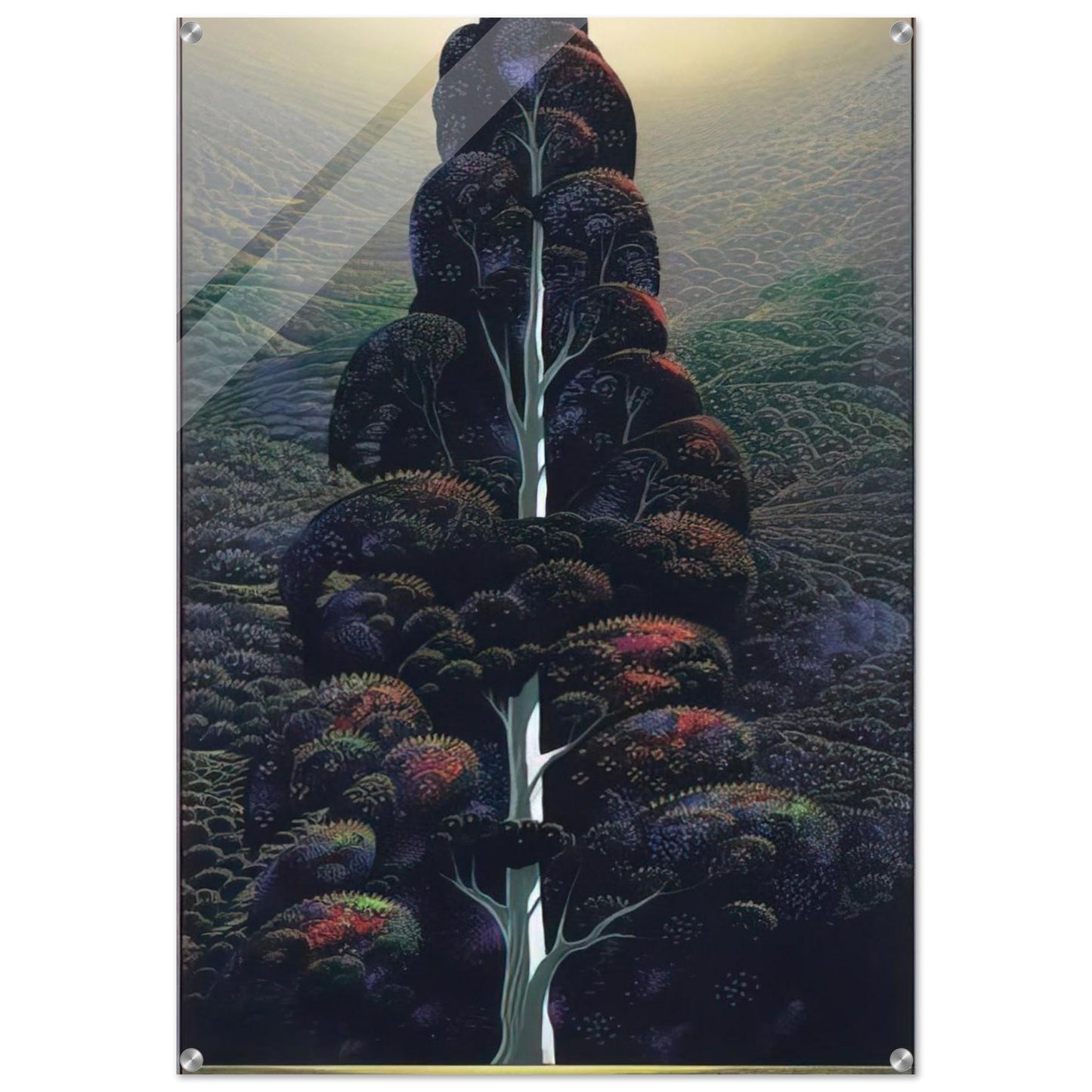 Reaching for the Sky - Eyvind Earle Acrylic Print - 70x100 cm / 28x40″ inches