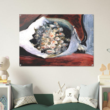 Bouquet in a theater box - Pierre-Auguste Renoir Acrylic Print - 70x100 cm / 28x40″ inches